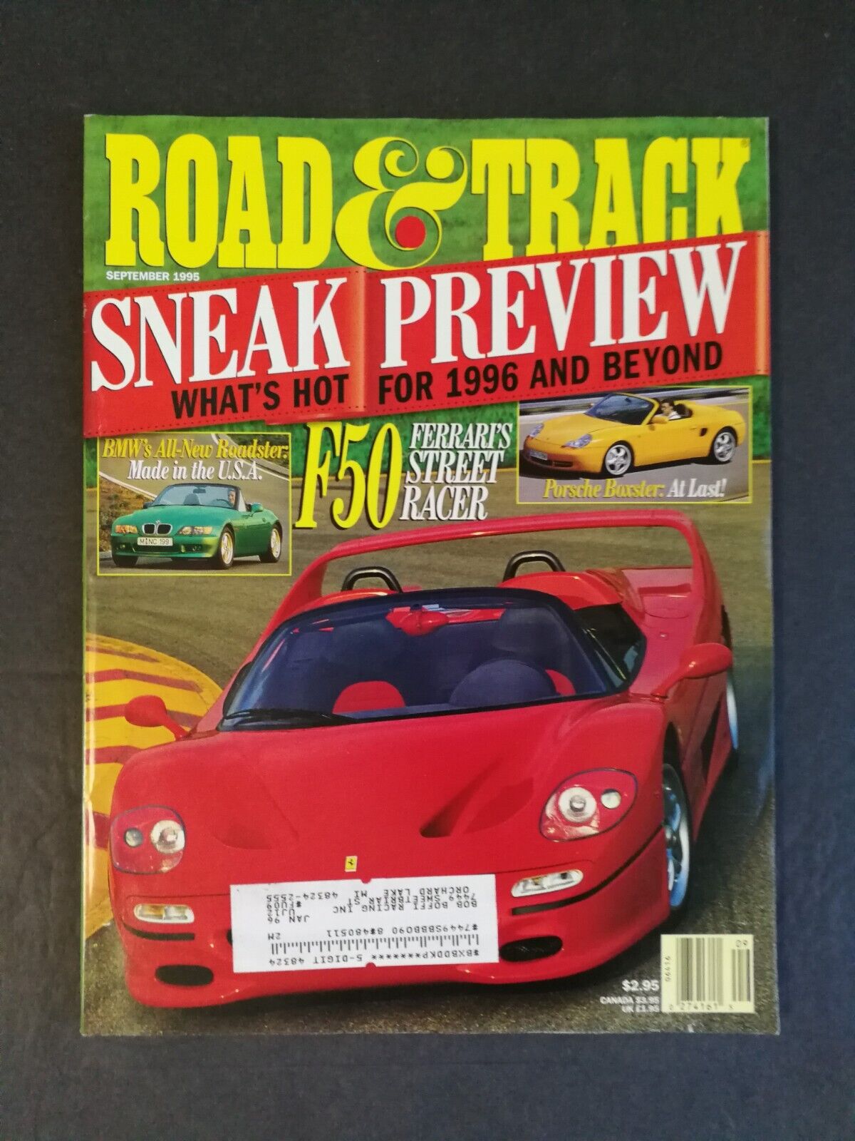 Road & Track September 1995 Pontiac Firebird Ram Air vs Ford Mustang Cobra - 223