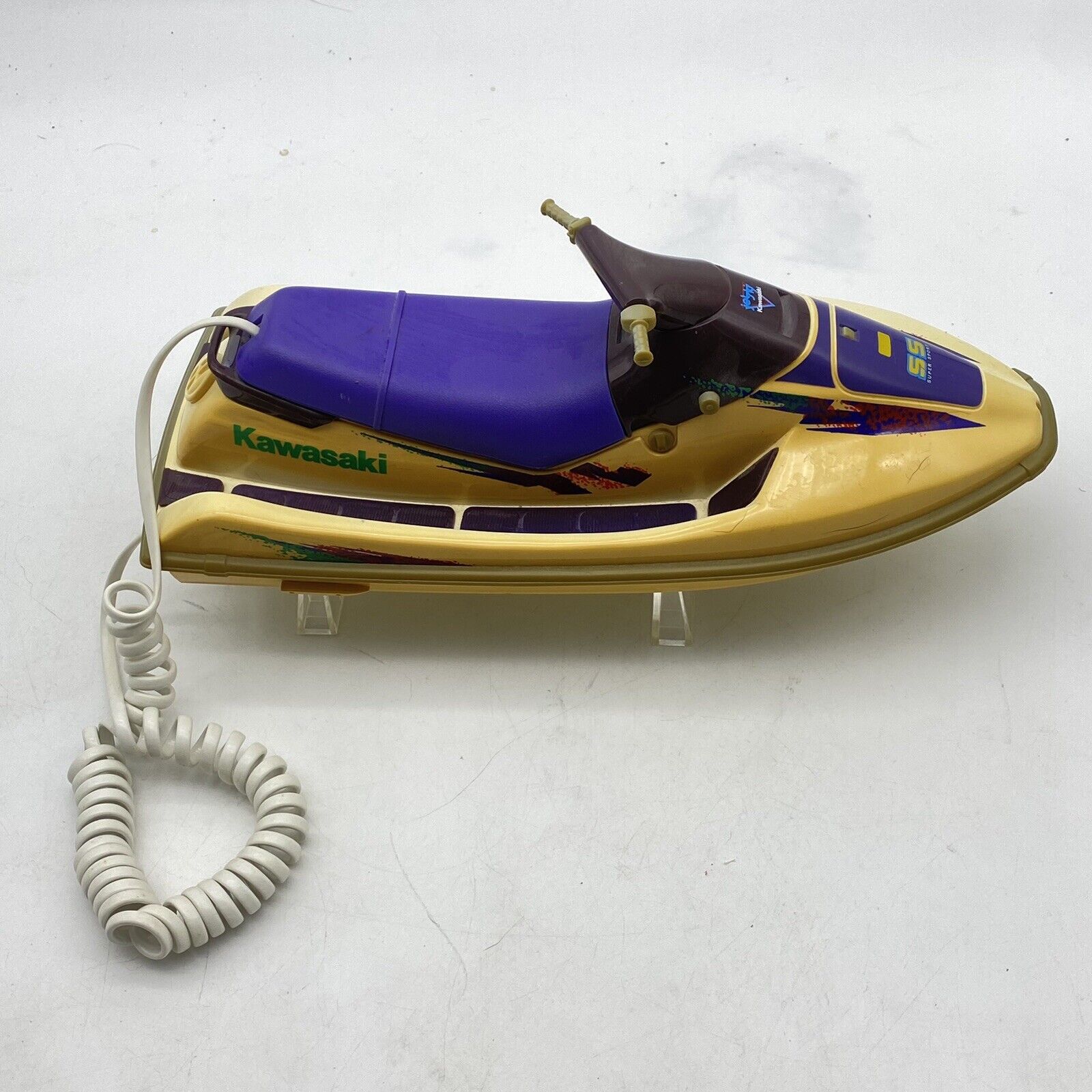 Vintage Telemania Kawasaki Jet Ski Push Button Telephone Untested 90s Water