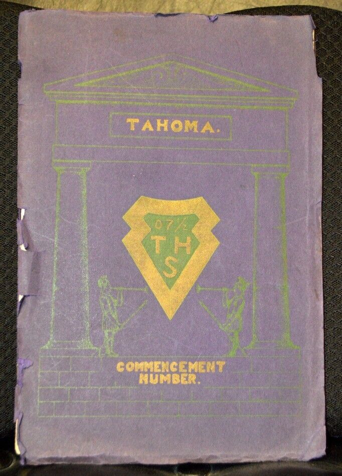 1907 1/2 STADIUM High School YEARBOOK * 1st Graduating Class TACOMA, Washington
