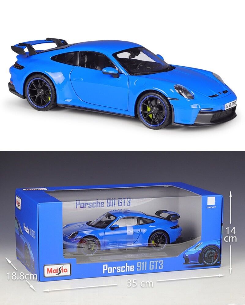 Maisto 1:18 2022 Porsche 911 GT3 Alloy Diecast vehicle Car MODEL Gift Collection