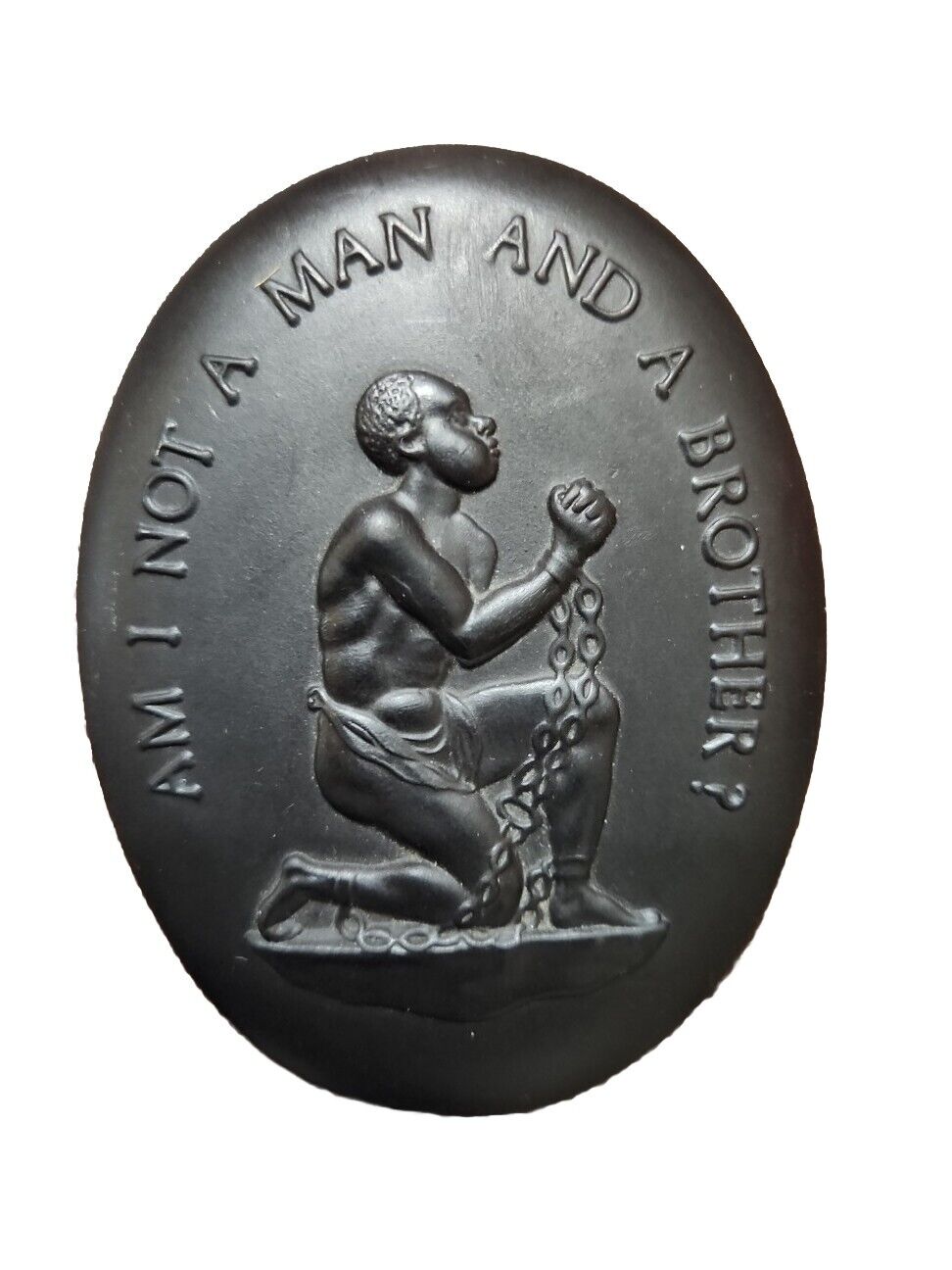 Wedgwood Collectors Society Am I Not A Man And A Brother; Basalt, Anti-Slavery