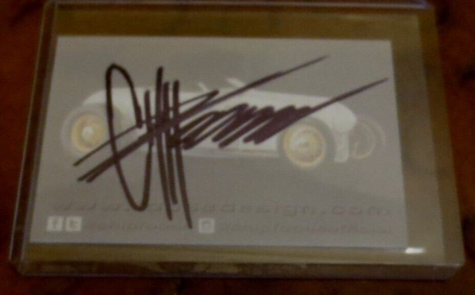 Chip Foose signed autographed business card Velocity Reality TV Overhaulin'