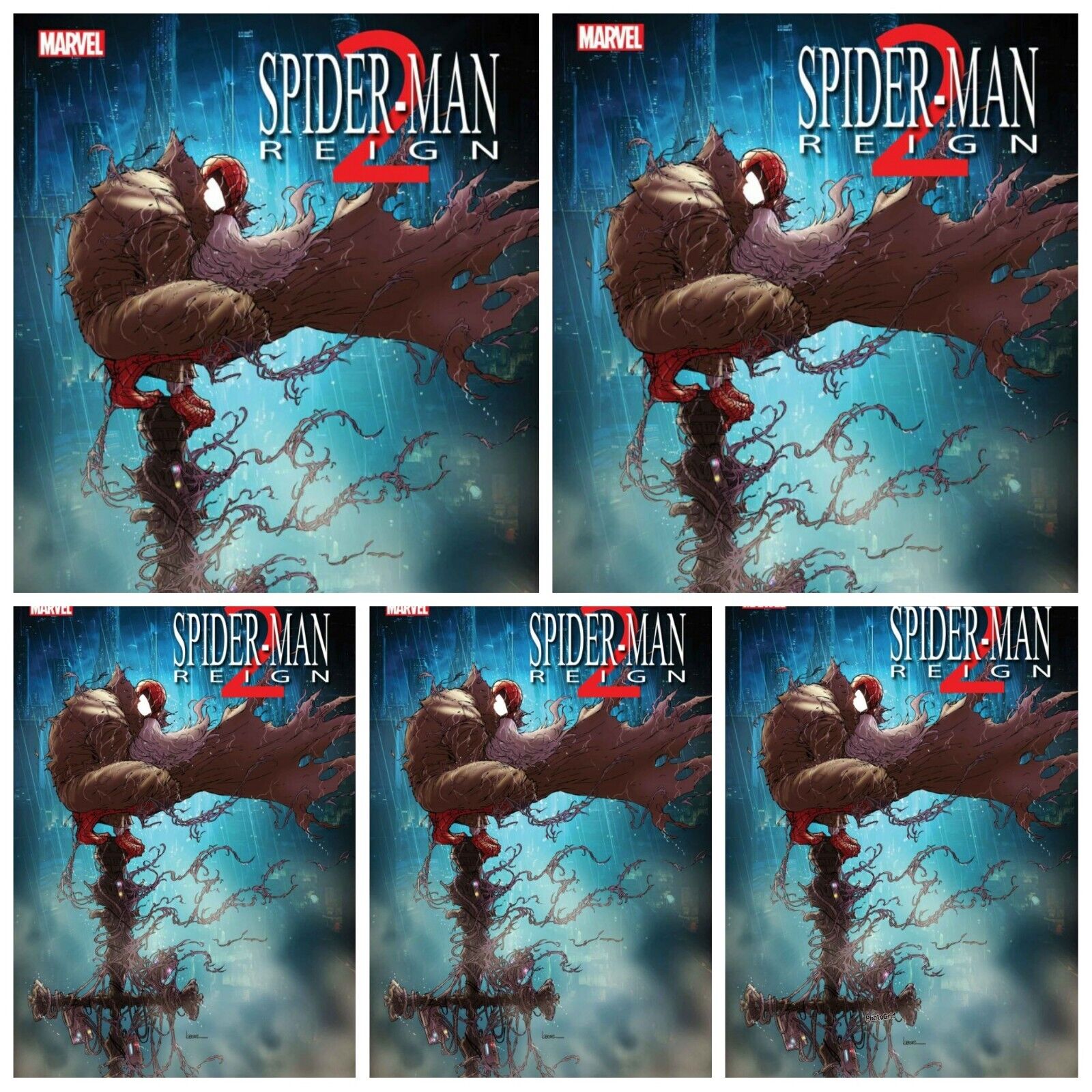 5 Pack Spider-Man Reign 2 #1 Cover A PRESALE 7/3 Marvel 2024