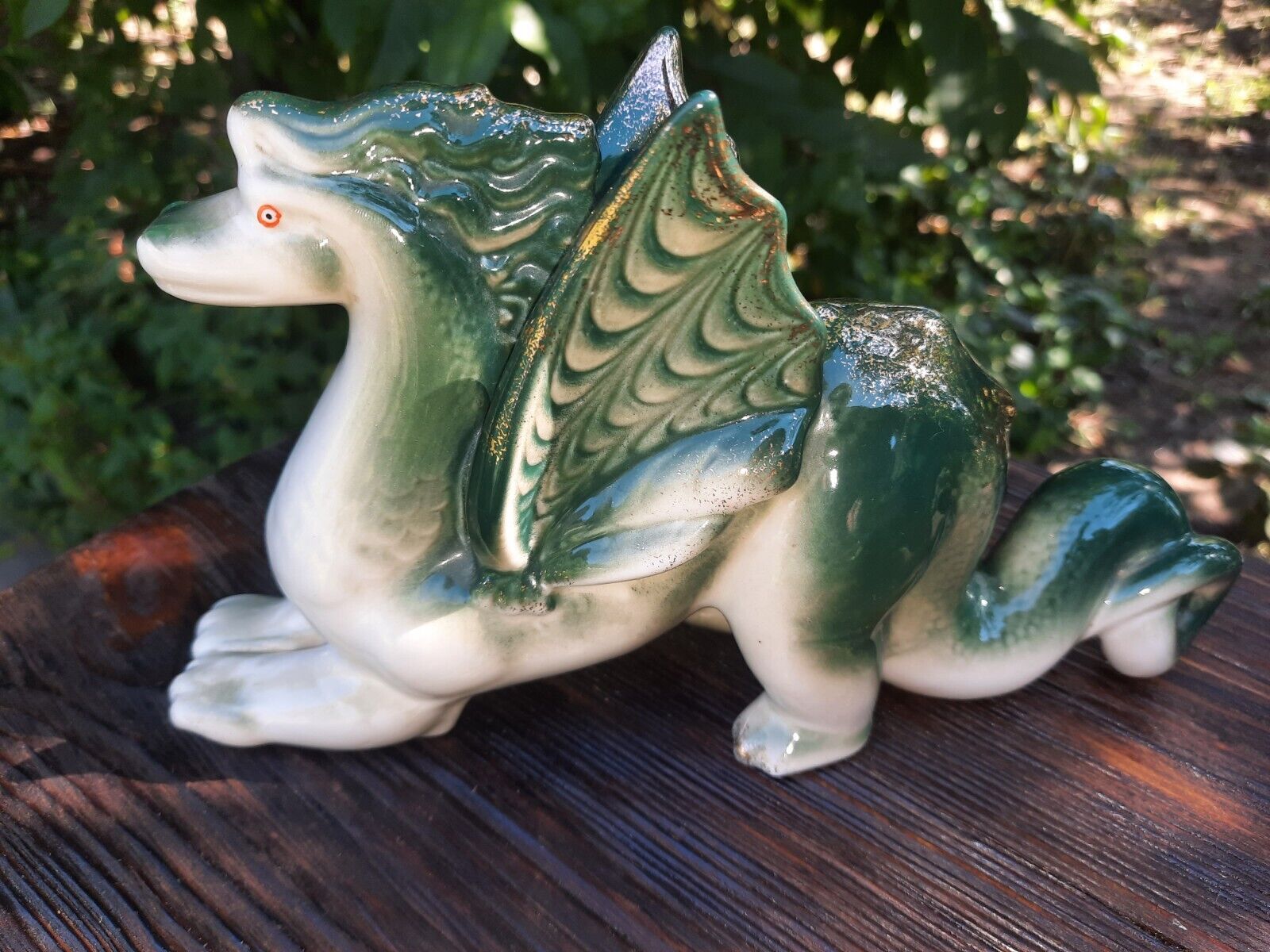 Antique vitage ussr Polonne porcelain ceramic dragon Draco