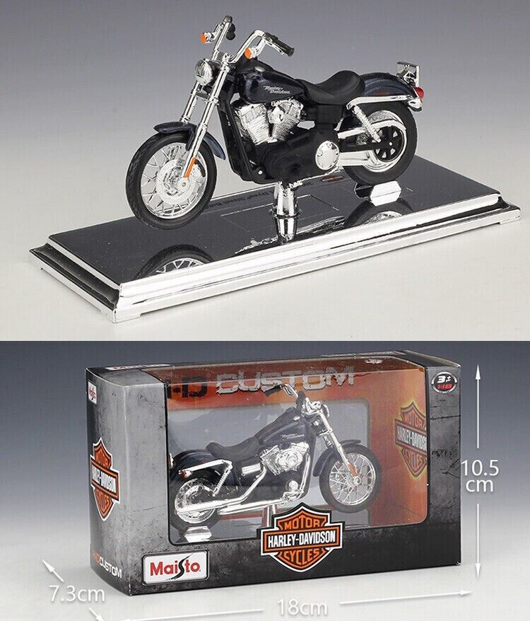 MAISTO 1:18 Harley Davidson 2006 FXDBI Dyna Street Bob MOTORCYCLE Model Toy Gift