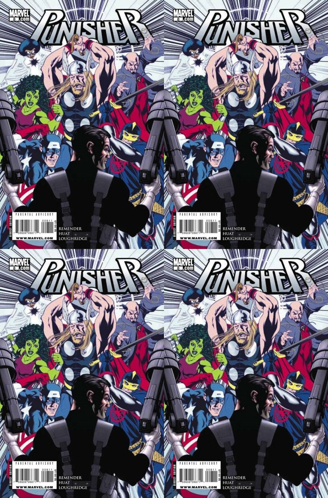 Punisher #8 Volume 8 (2009-2010) Marvel Comics - 4 Comics