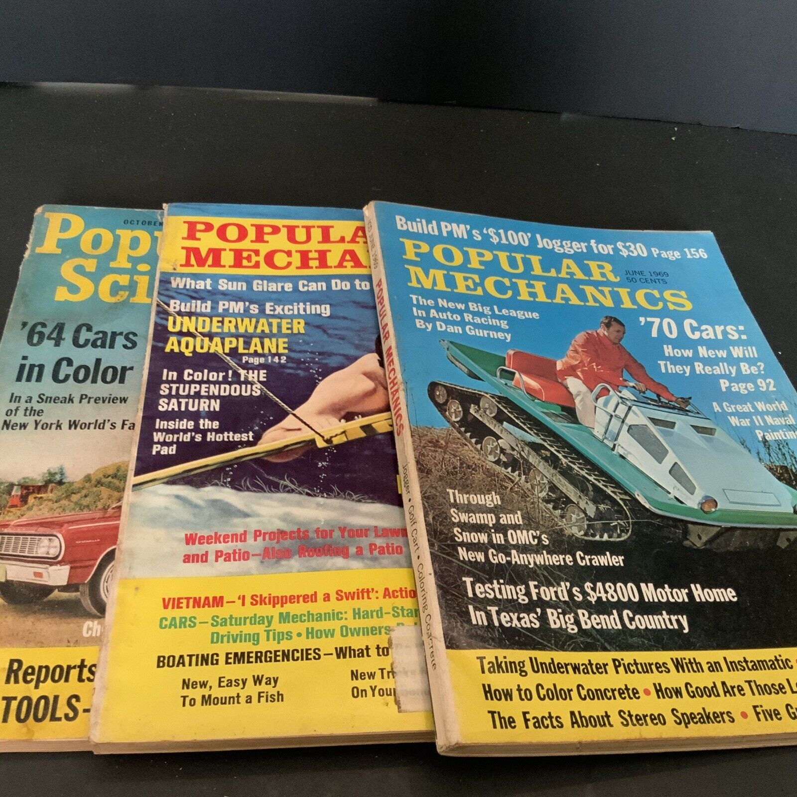 (2)Popular Mechanics Magazines (1) Popular Science 1963,67,69