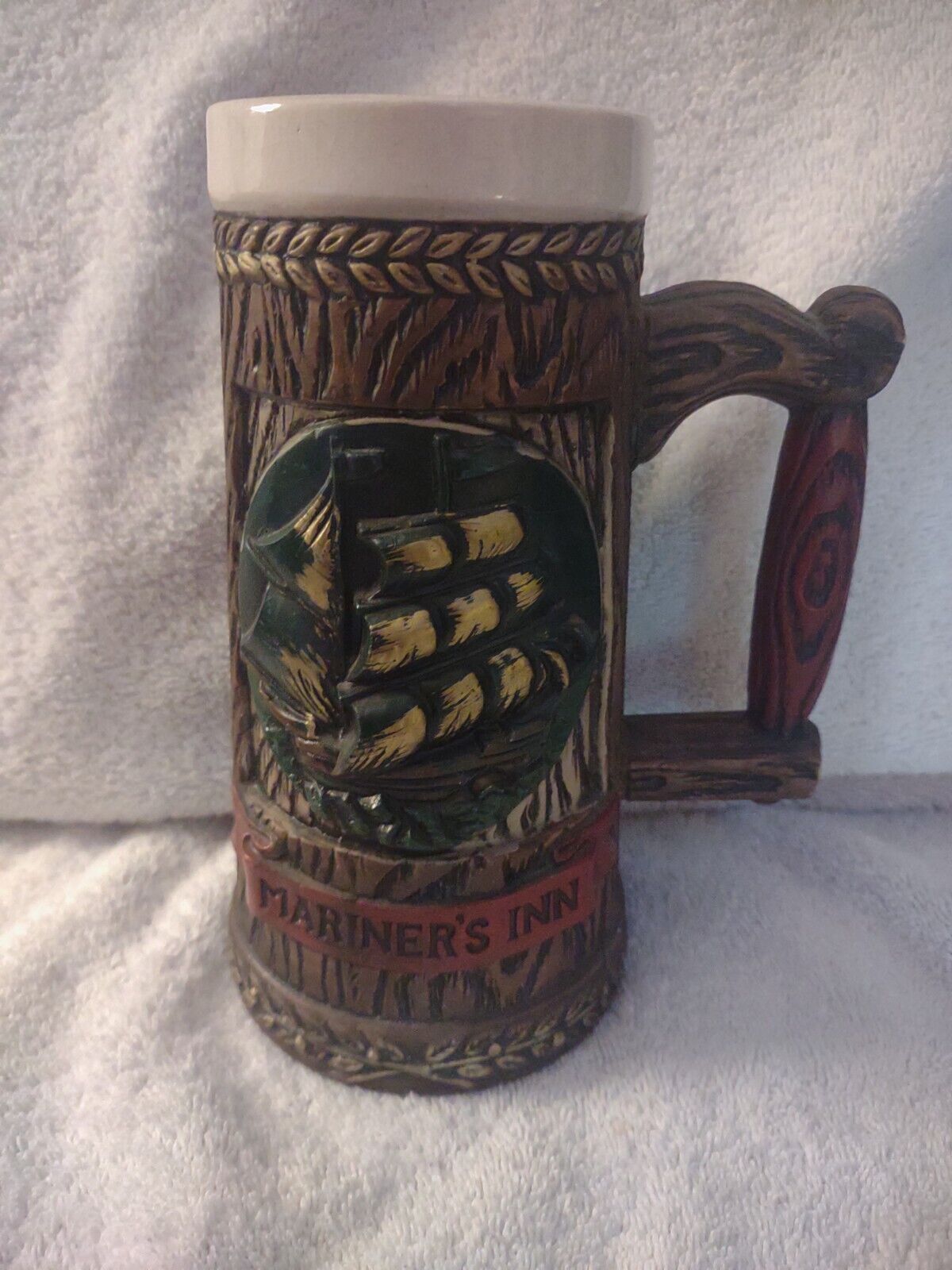 Vintage Napcoware Mariner's Inn Beer Stein Mug Japan Ship C-7115 