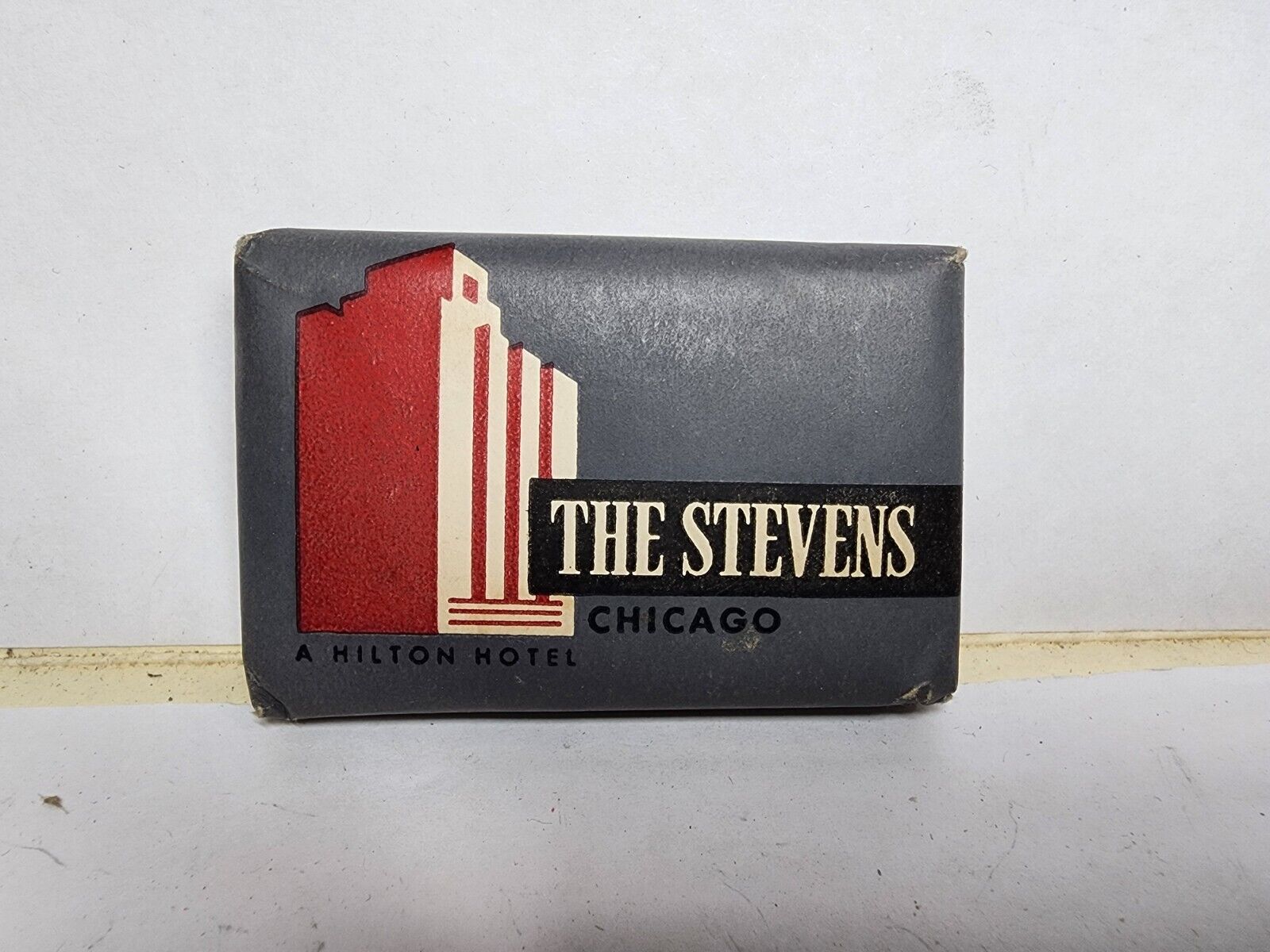Vintage THE STEVENS HOTEL Mini Bar of Soap CHICAGO ILLINOIS CAMAY