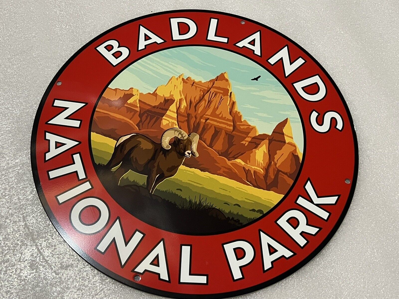Badlands National Park Heavy Metal Vintage Style Steel Sign