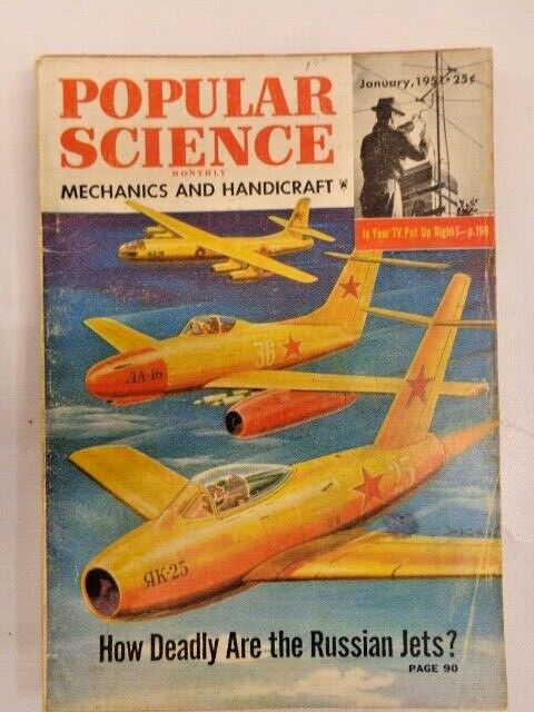 Vintage 1951 Popular Mechanics Magazine - Early Inventions & Tech - Great Ad's