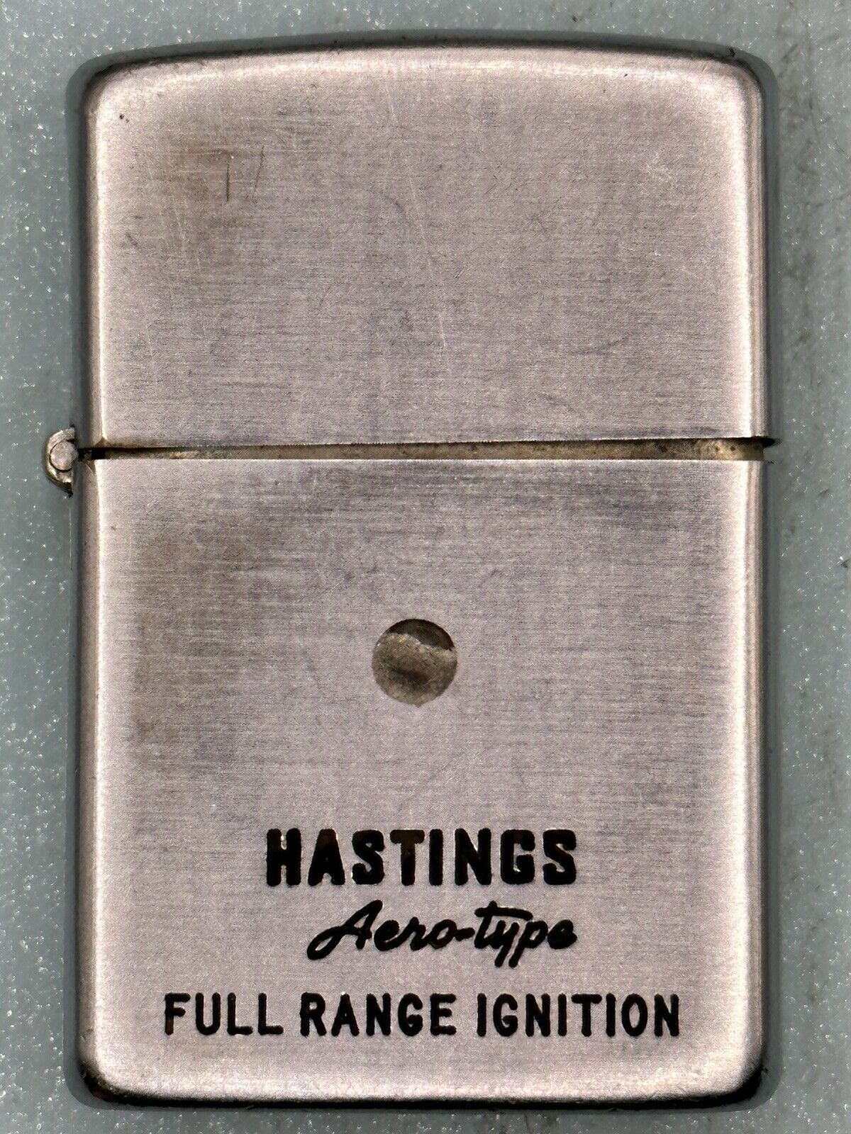 Vintage 1937-1950 Hastings Aero Type Full Range Ignition Chrome Zippo Lighter