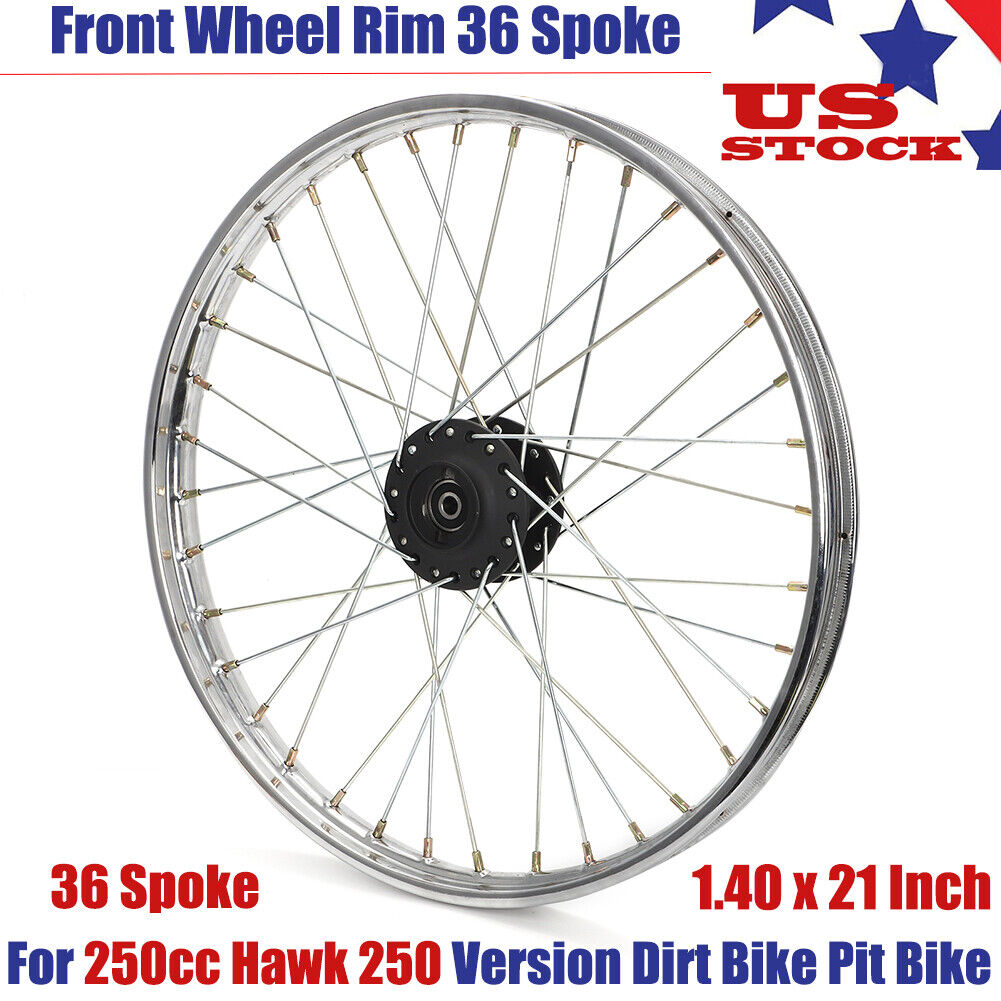 Front Wheel Rim 36 Spoke For 250cc Hawk 250 Carb Dirt Bike Pit Bike 1.4*21\