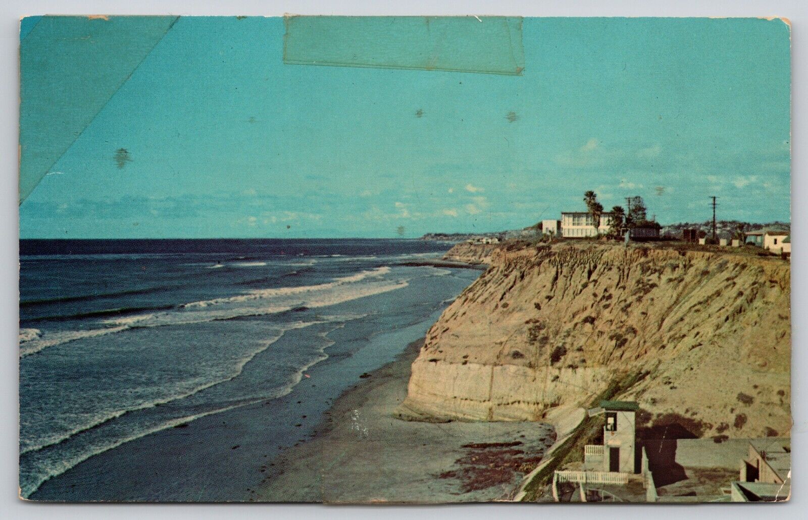 Postcard CA Solana Beach Shoreline