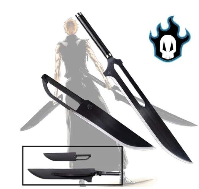 Anime Bleach Swords The Latest Ichigo's Sword Twin Set Zangetsu Banki Blade HCS