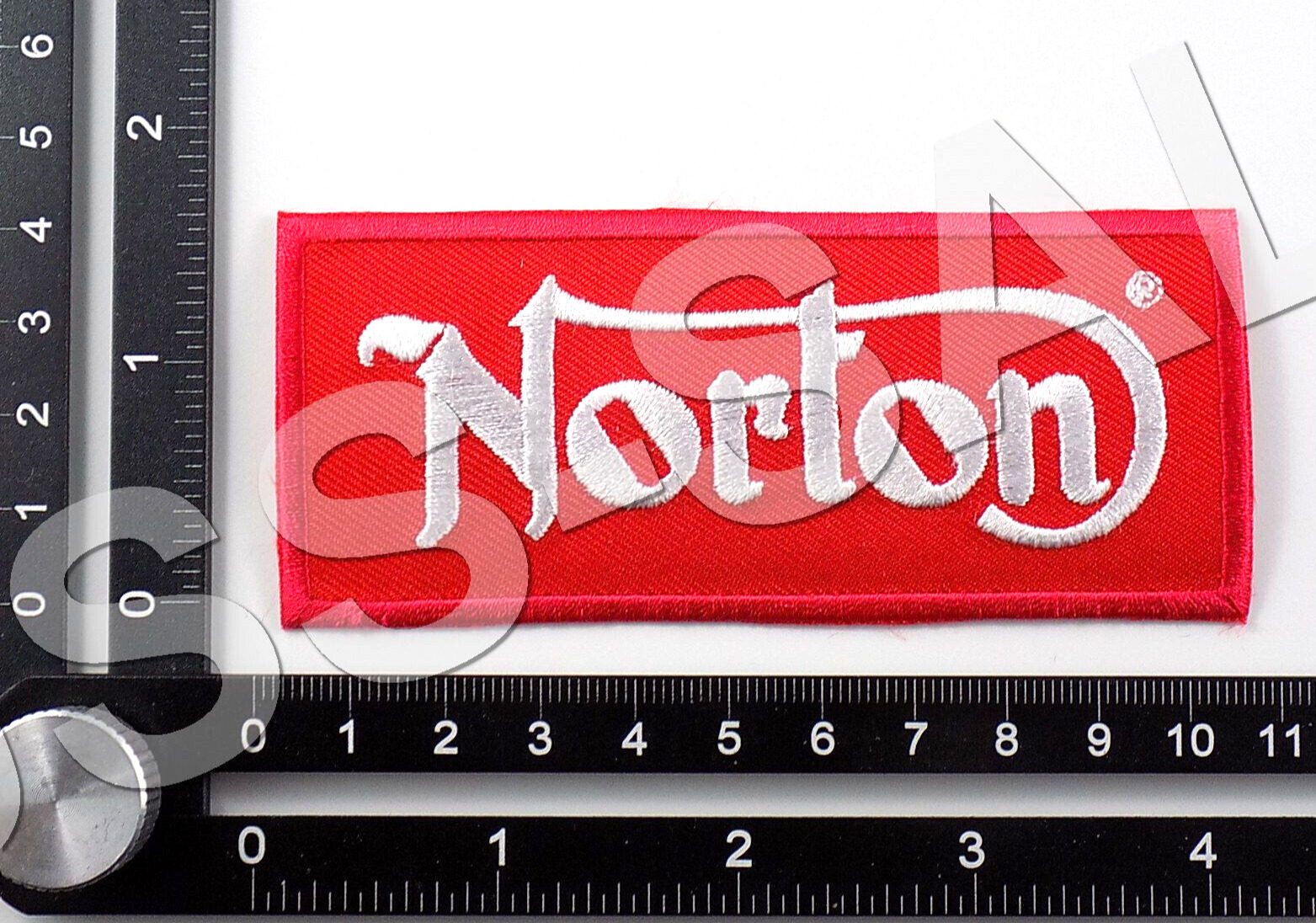NORTON EMBROIDERED PATCH IRON/SEW ON ~4\'\' x 1-3/4\