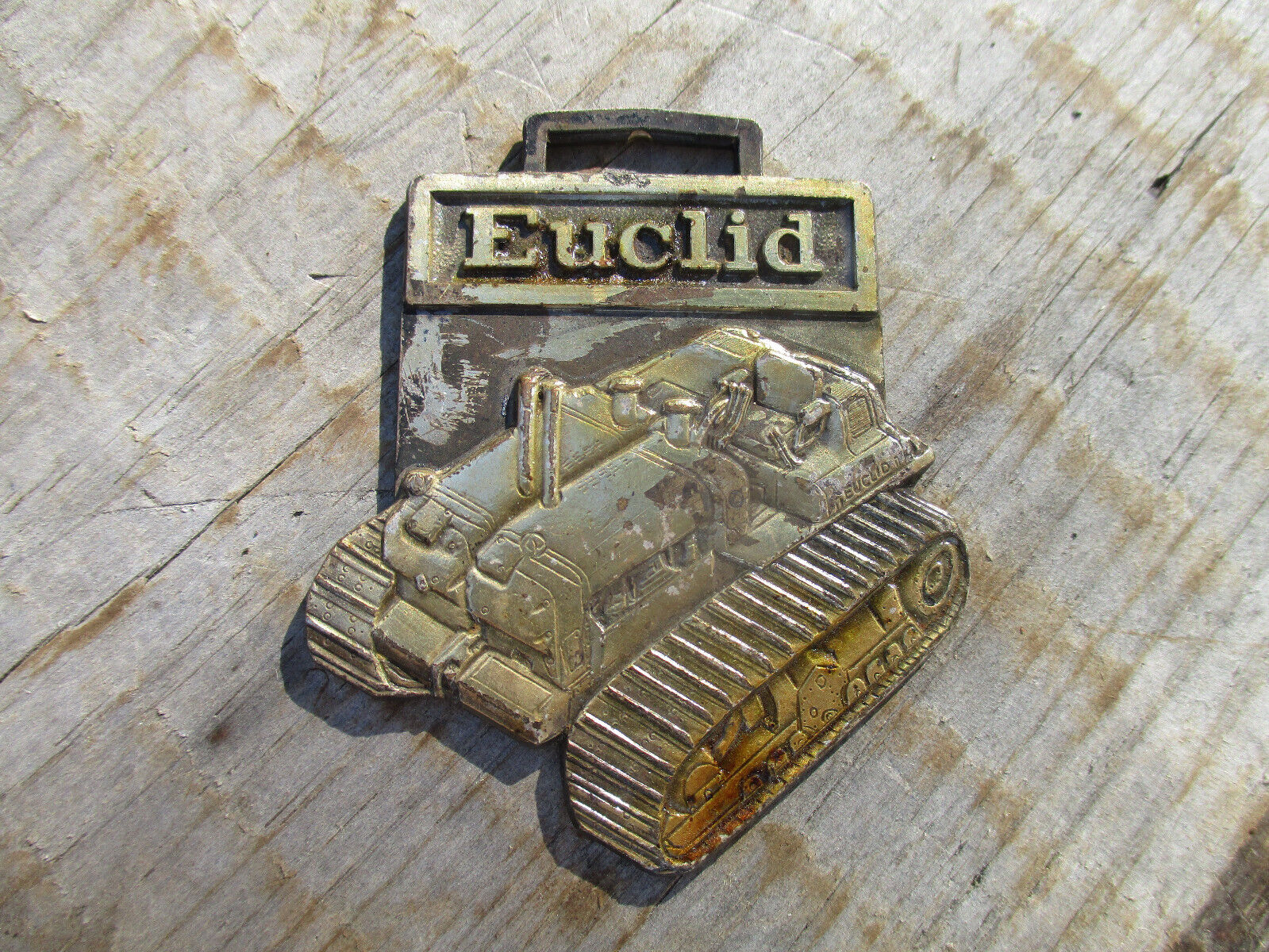 Vintage Euclid TC-12 Tractor Watch Fob Track Type Bulldozer