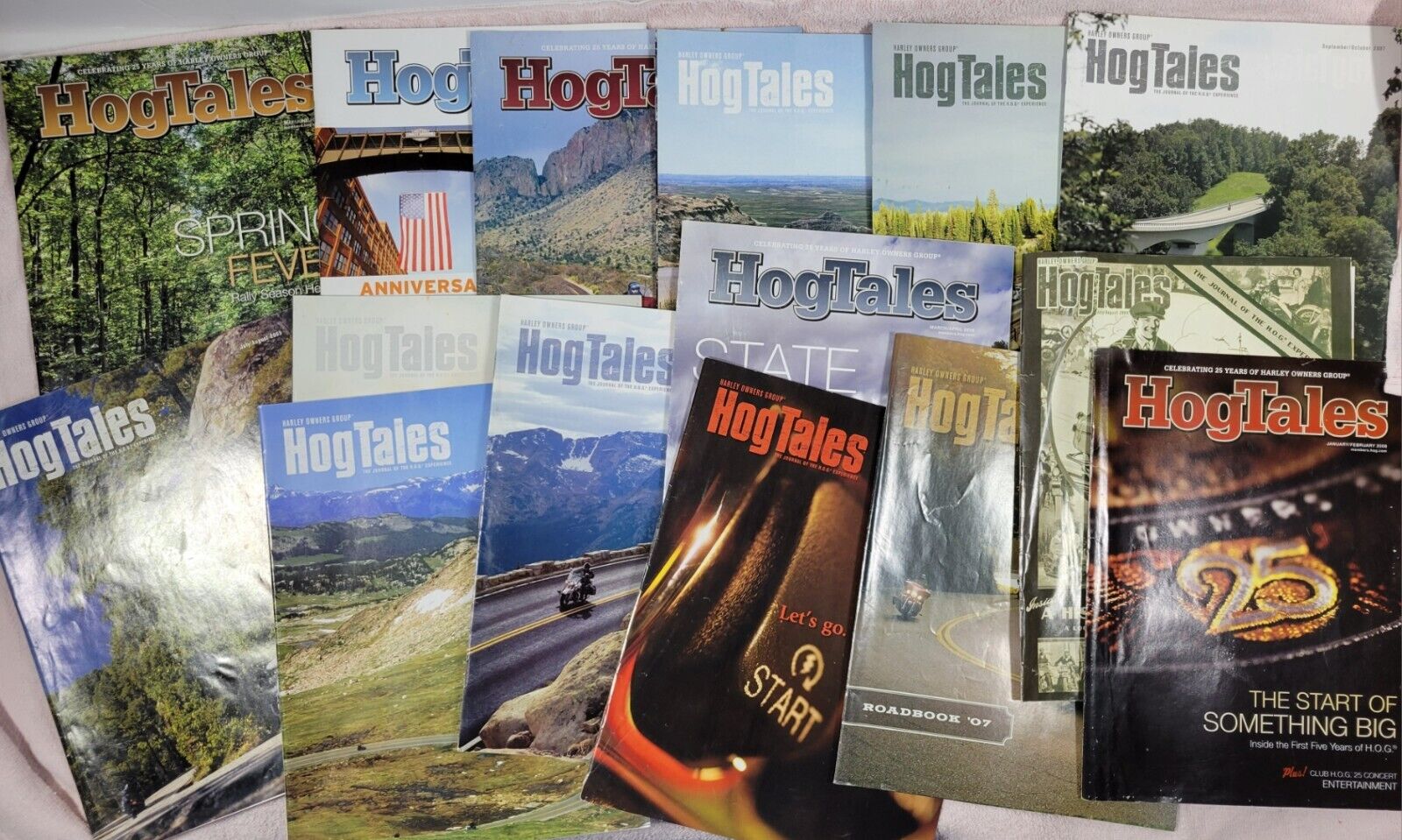 HARLEY DAVIDSON HOGTALES MAGAZINE LOT OF 15 ASSORTED ISSUES 2005-2008