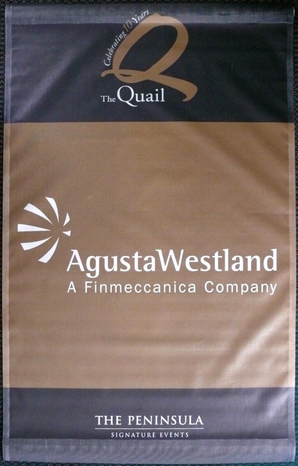 AgustaWestland 2012 QUAIL Motorsport 6-Ft BANNER 1of2 BOND SKYFALL 007 MV Agusta