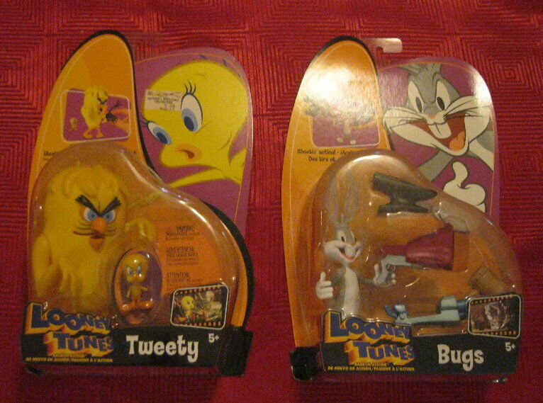 TWEETY AND BUGS LOONEY TUNES ACTION FIGURES