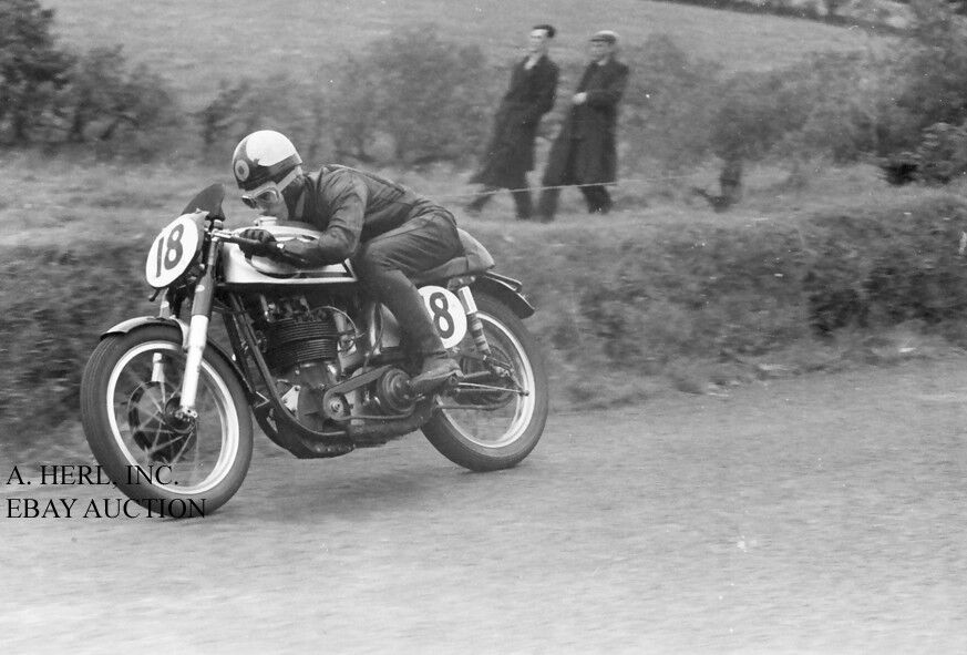 Norton 350 40M Manx works racer G. Tanner 1956 Ulster Grand Prix motorcycle 