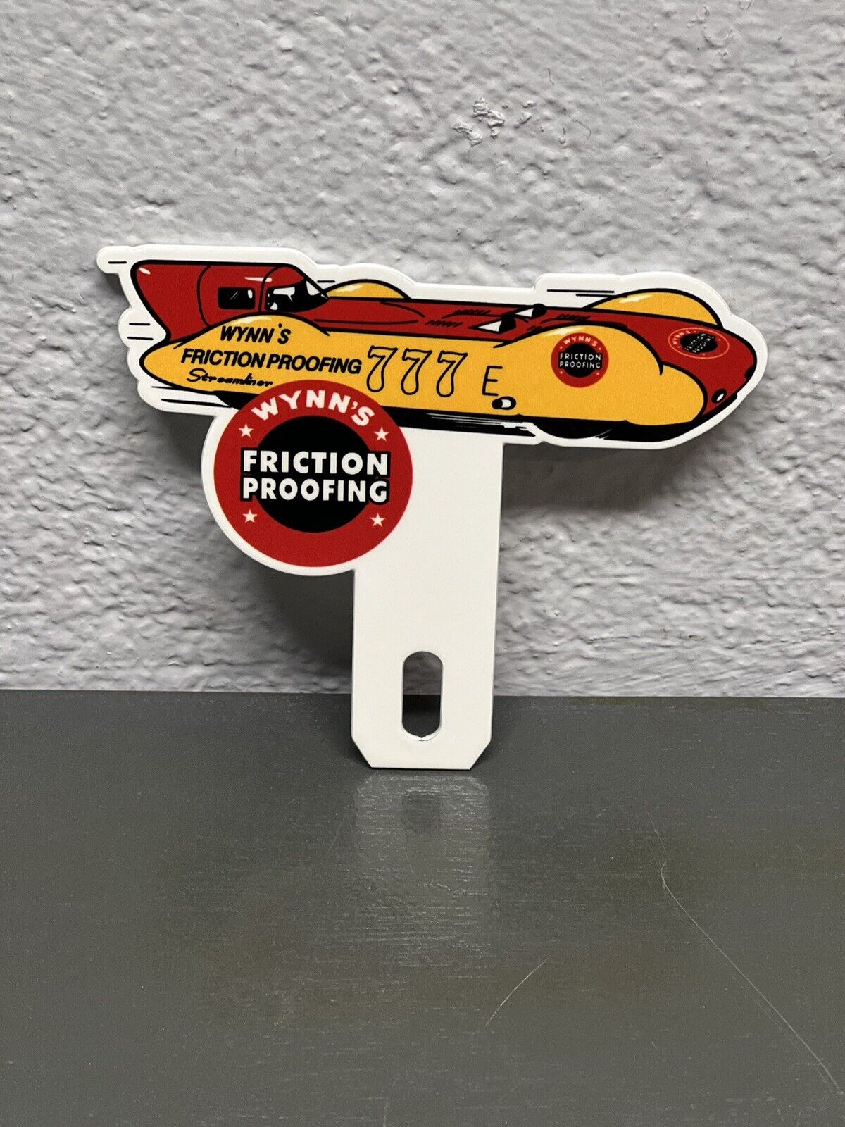 WYNN’S OIL Metal Plate Topper Sign Gas Station Service Friction Proofing Garage