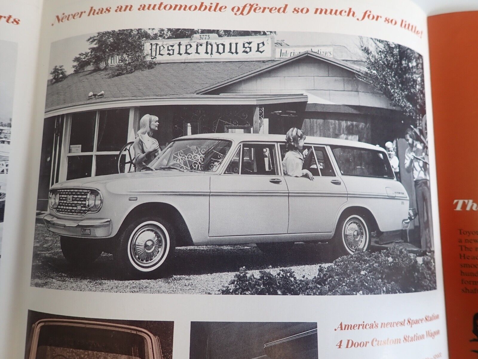 Original 1966 Toyota Crown Sedan & Wagon Sales Brochure Very Cool 