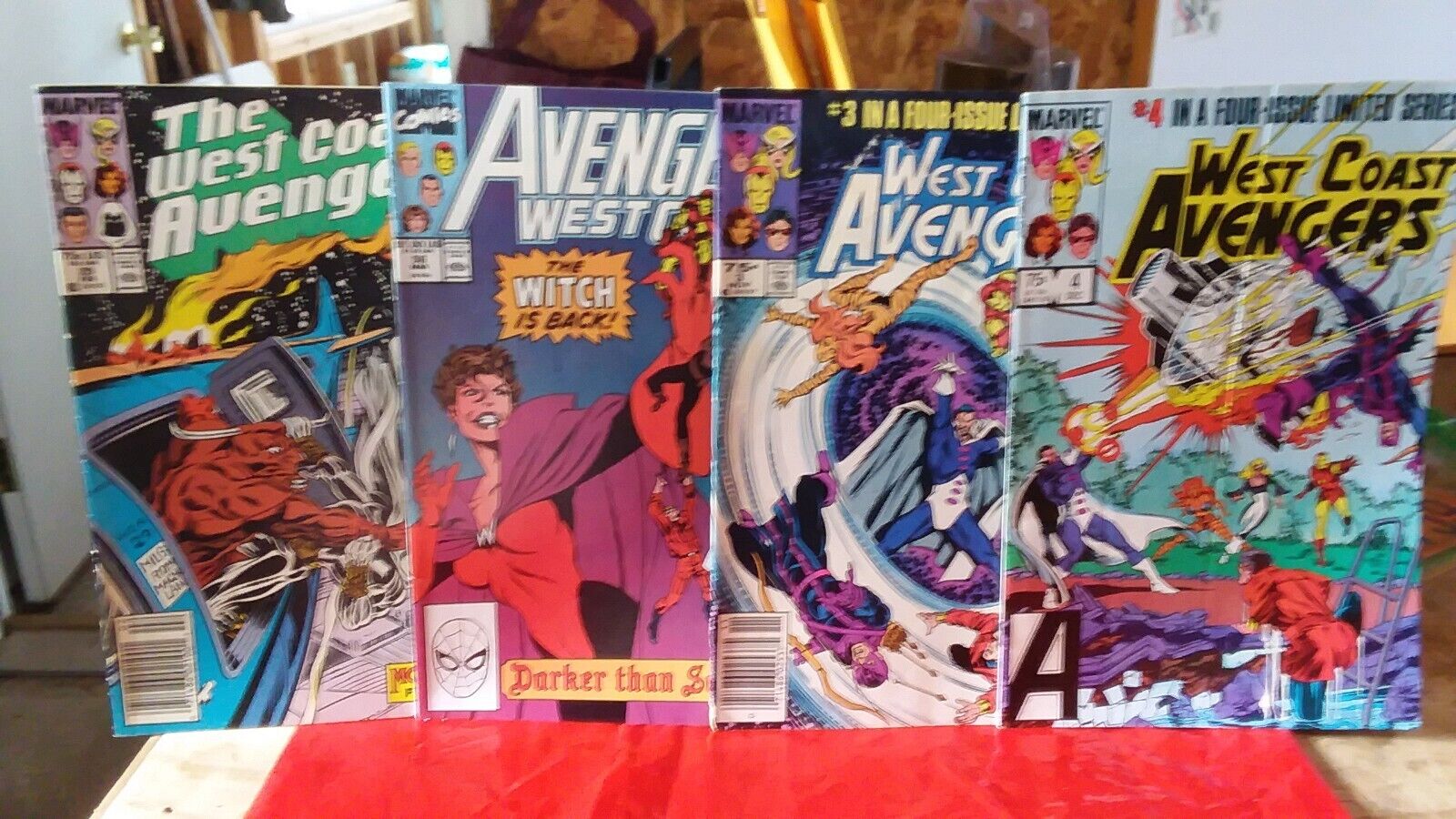 Lot of 4 West Coast Avengers Marvel Comic Books