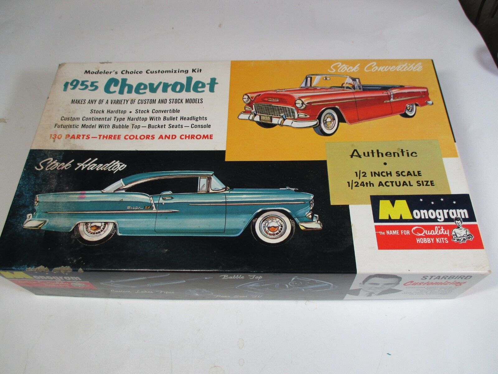 ORIGINAL 1955 Chevy Kit Monogram 1/24 UNBUILT 1963