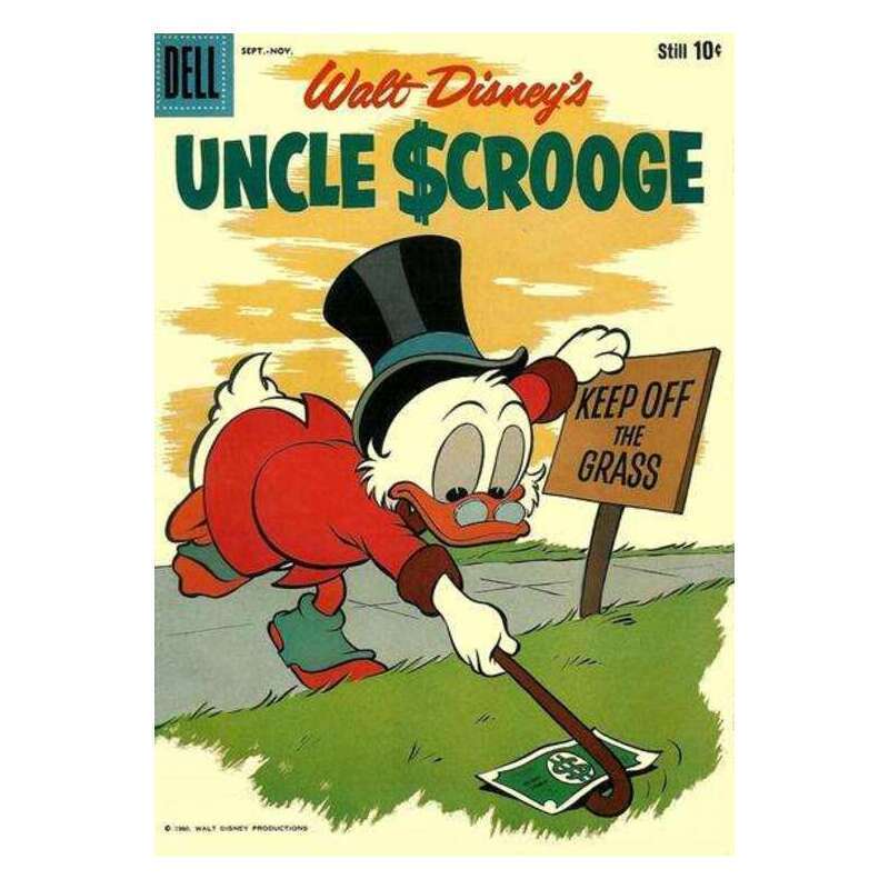 Uncle Scrooge (1953 series) #31 in Very Fine minus condition. Dell comics [f|