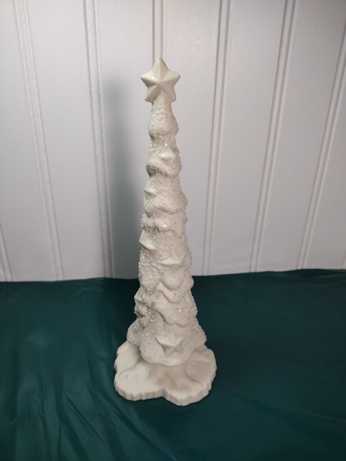 Christmas Dept 56 Sparkling Pine Christmas Tree Snow babies Star on Top 8 Inches