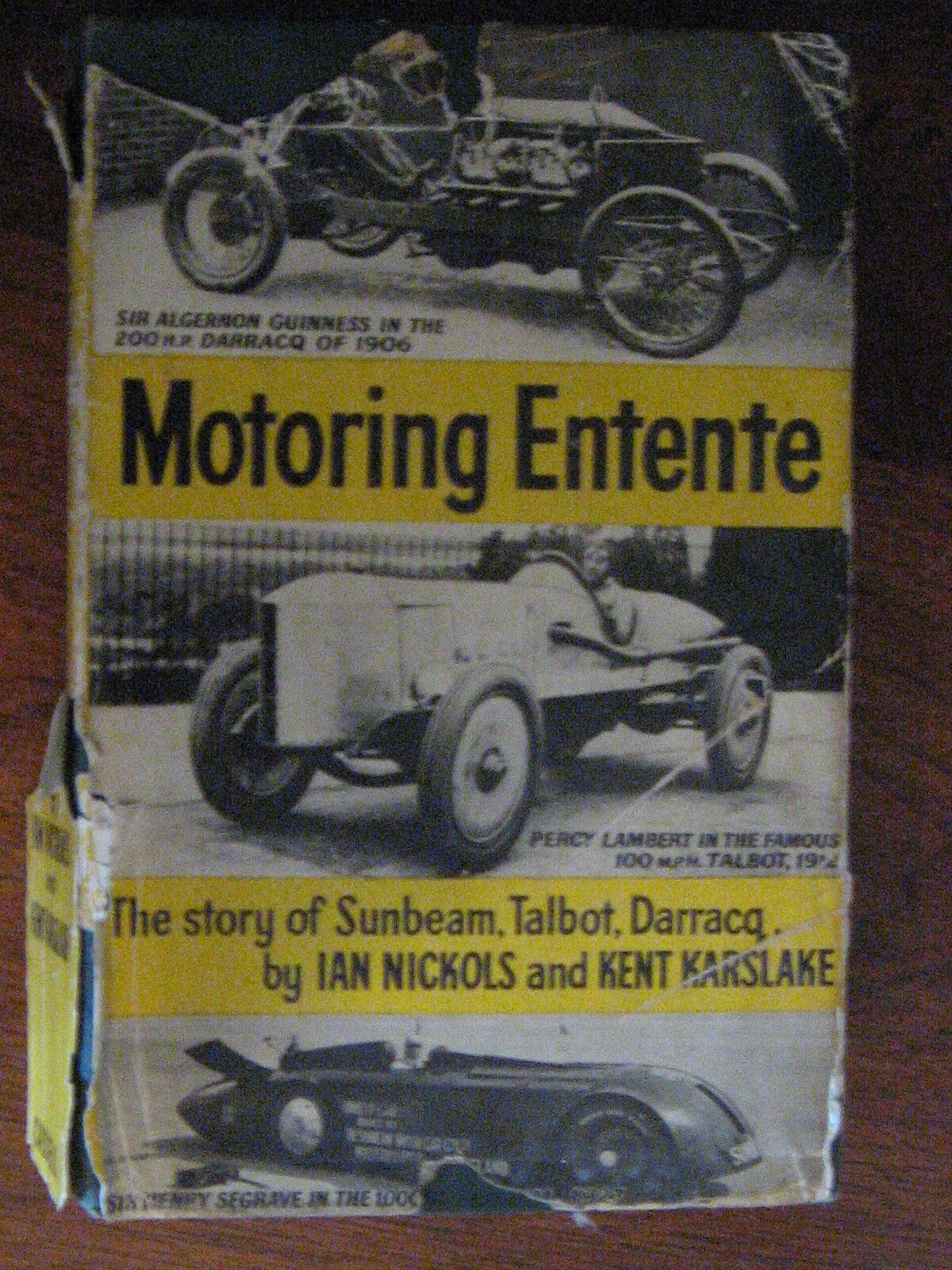 MOTORING ENTENTE Sunbeam, Talbot & Darracq scarce car marque history BOOK