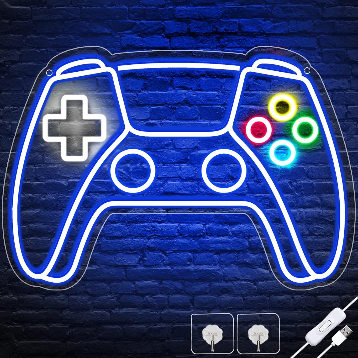 16x11inch Gaming Pad Neon Light Sign Gift For Teen Boy Gaming Room Wall Decor