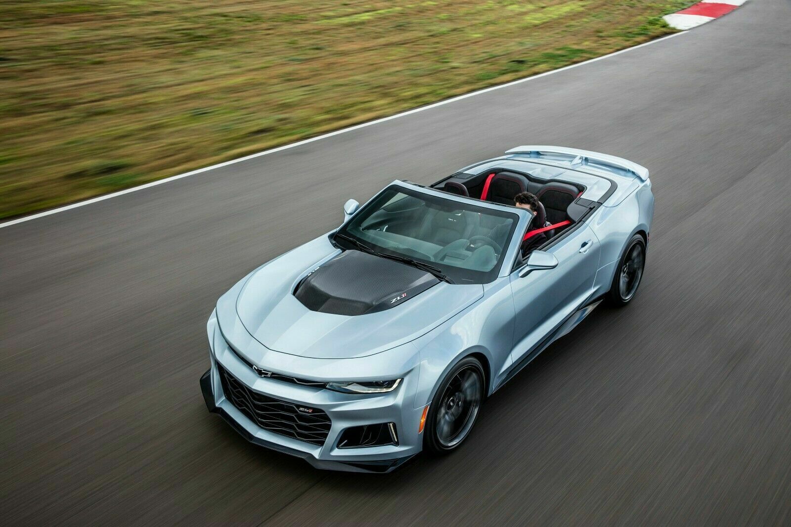 2018 Chevrolet Camaro Convertible ZL1 Top View POSTER 24 X 36 INCH SWEET