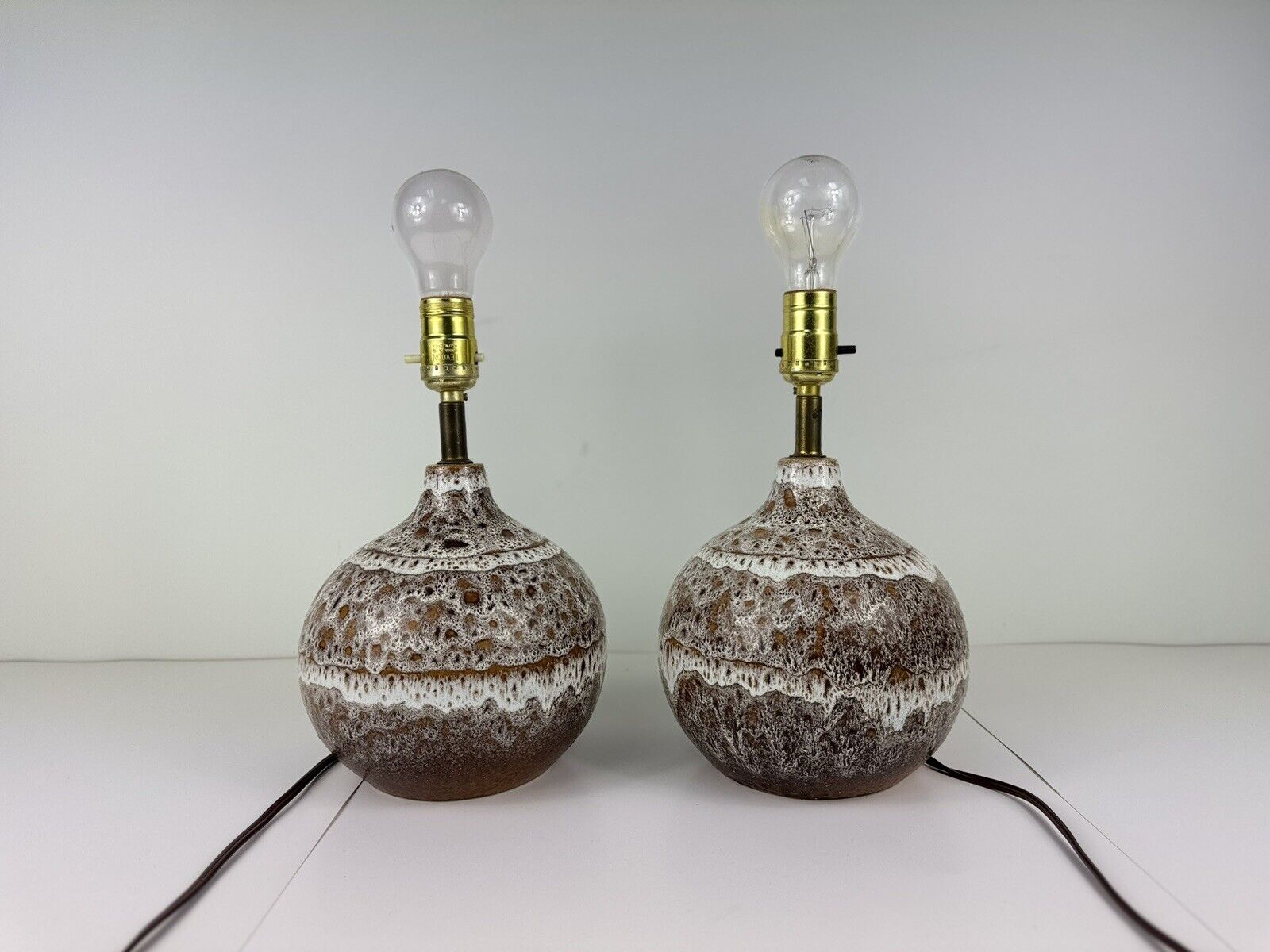 Pair Of Ceramic Lamp. Maurice Chalvignac BEAUTIFUL