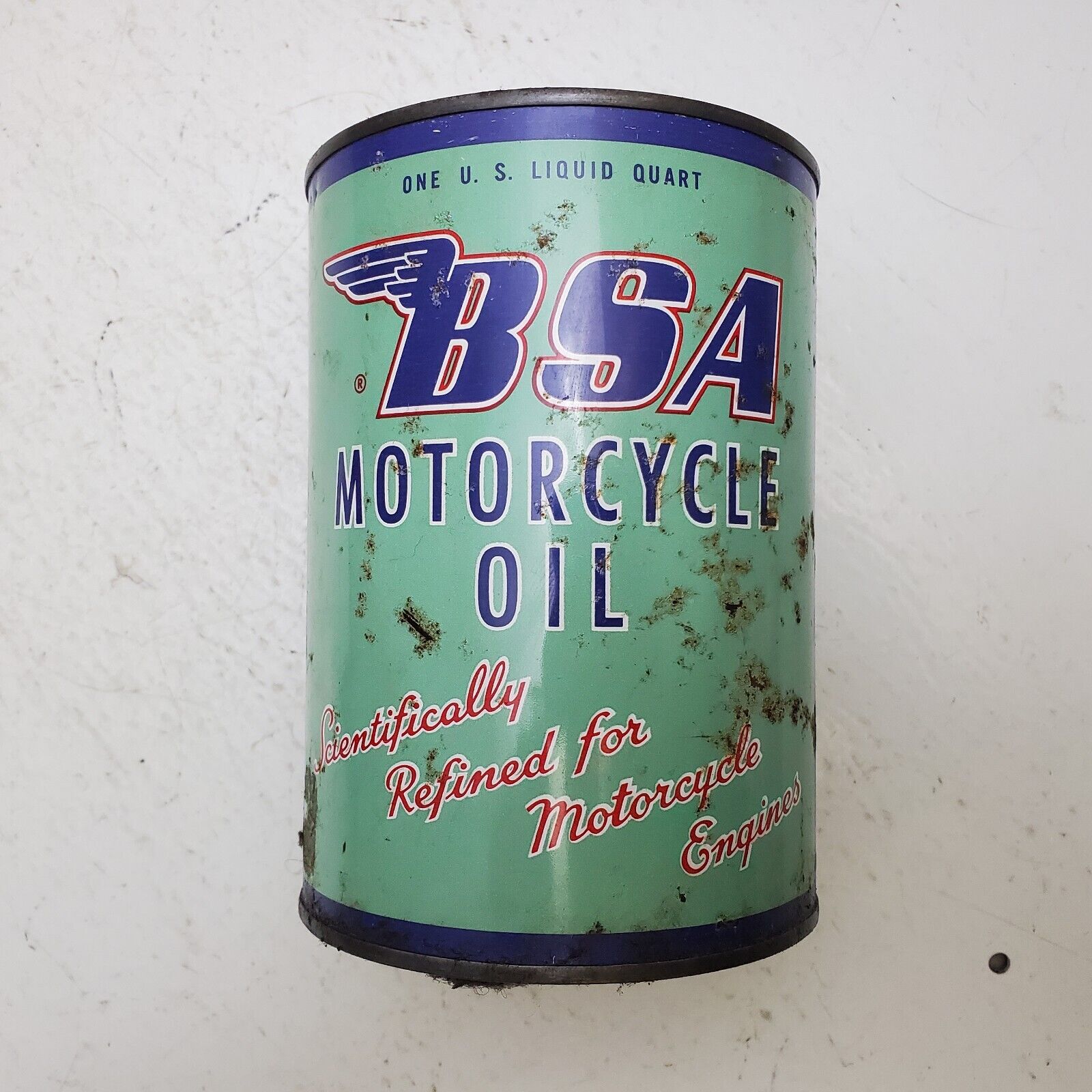 Vintage BSA Oil Can Motorcycle Oil BSA Norton Triumph Empty can