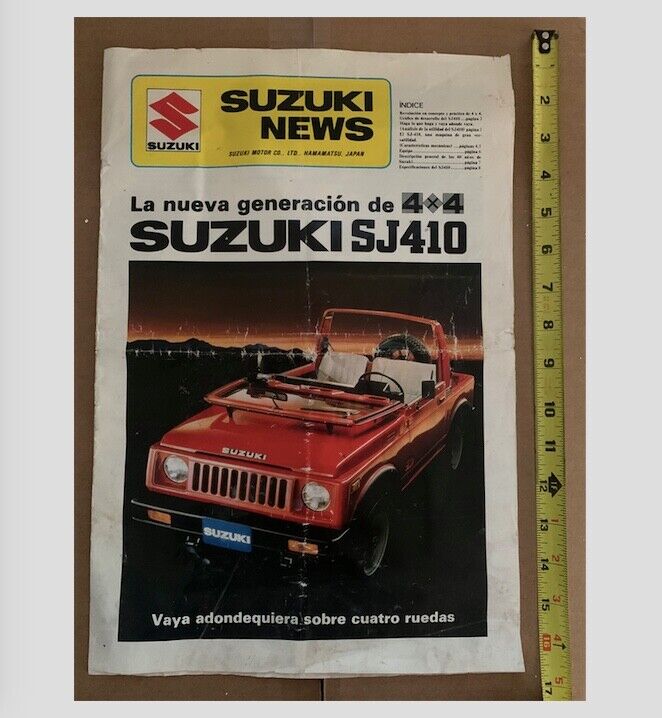  Suzuki News 16 inch Spanish Japan Magazine Poster Original 