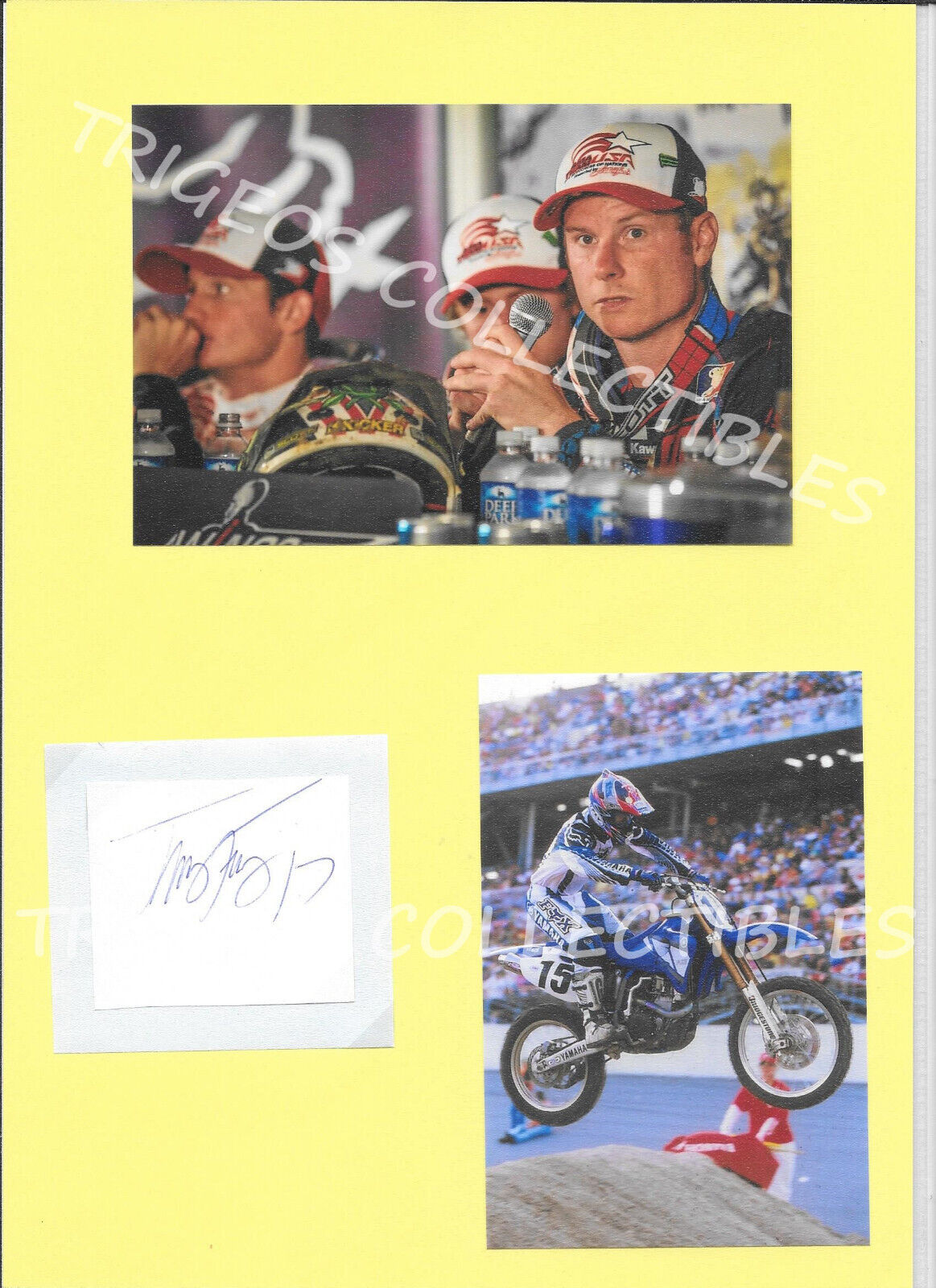 USA TIM FERRY Motocross Rider Photos & Autograph. F-G