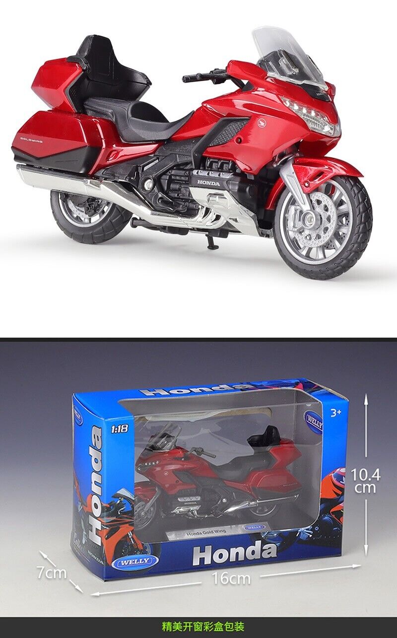 WELLY 1:18 2020 HONDA GOLD WING MOTORCYCLE Bike MODEL Toy GIFT COLLECTION NIB