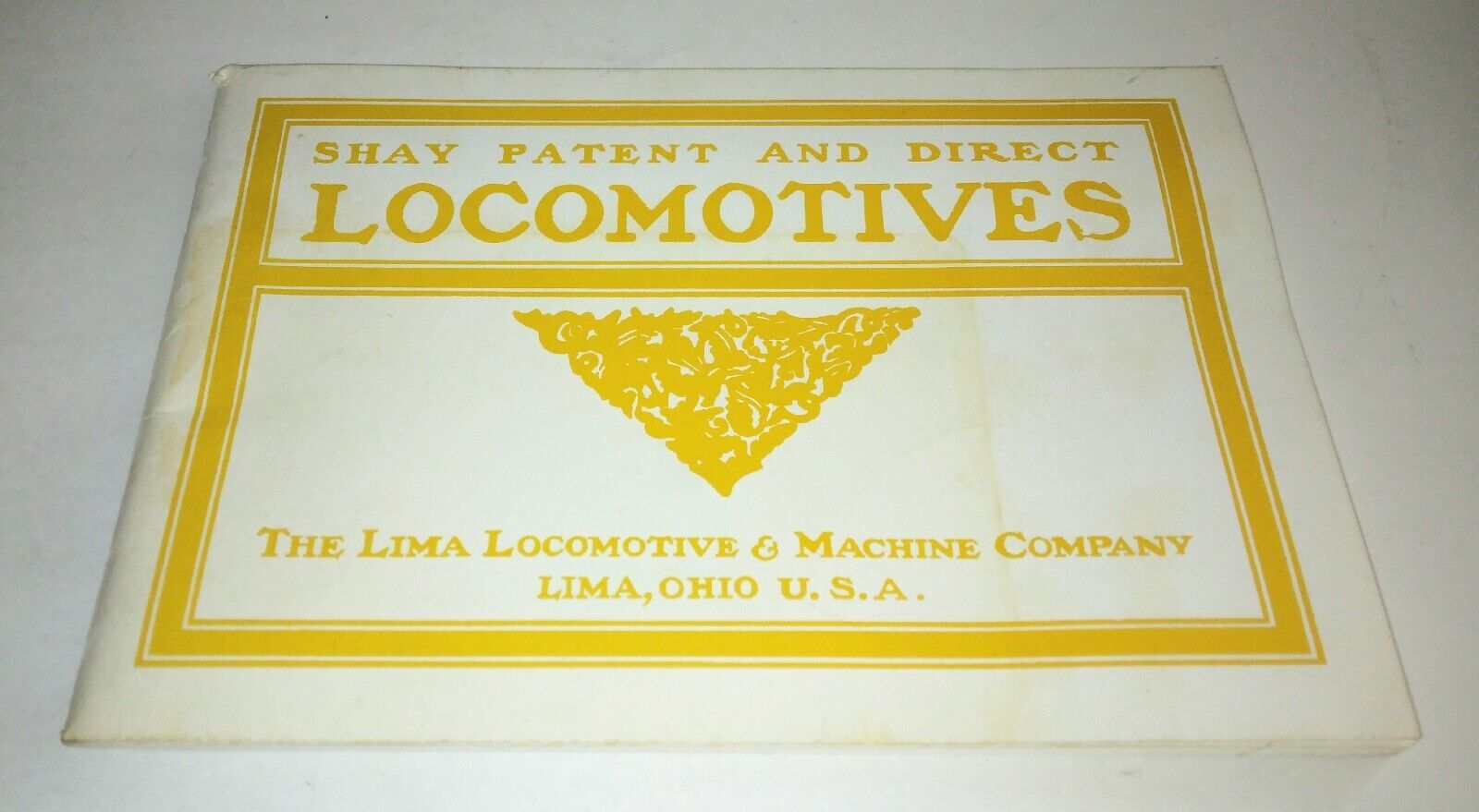 Shay Patent and Direct Locomotives (pb 1971) facsimile train railroad
