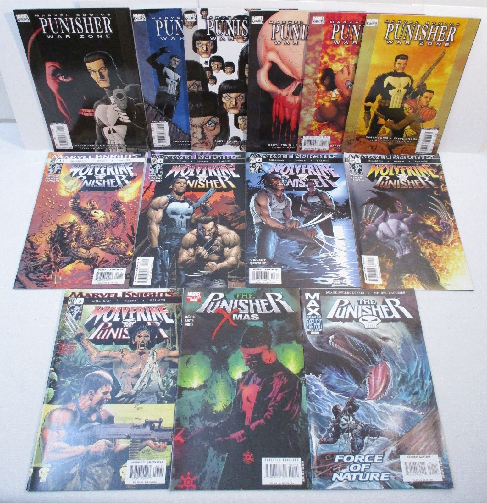 Wolverine / Punisher #1 - 5 2004 & Other Punisher Mini Series & One-Shots