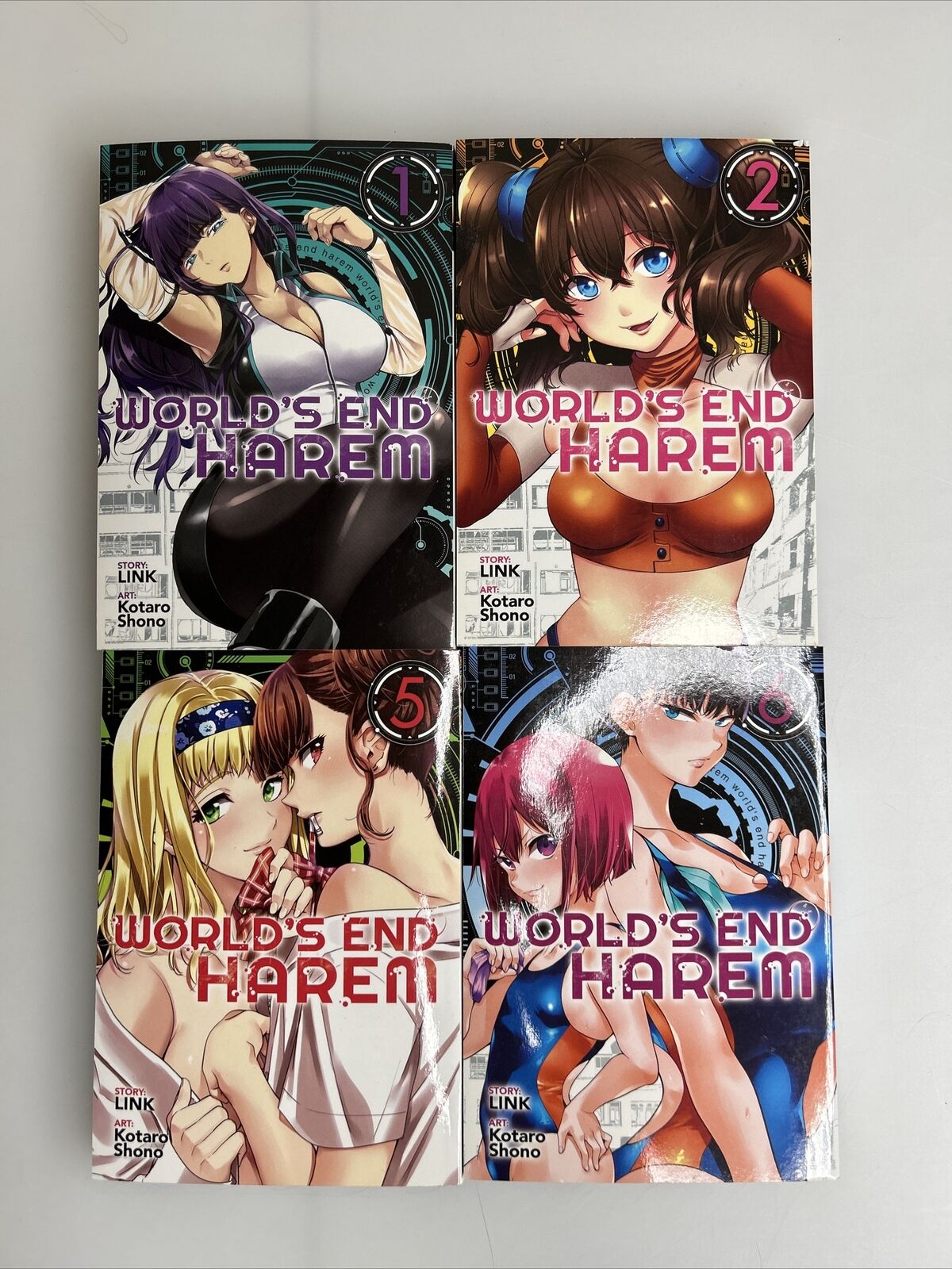 World's End Harem Vol. 1, 2, 5, 6. English Manga Seven Seas