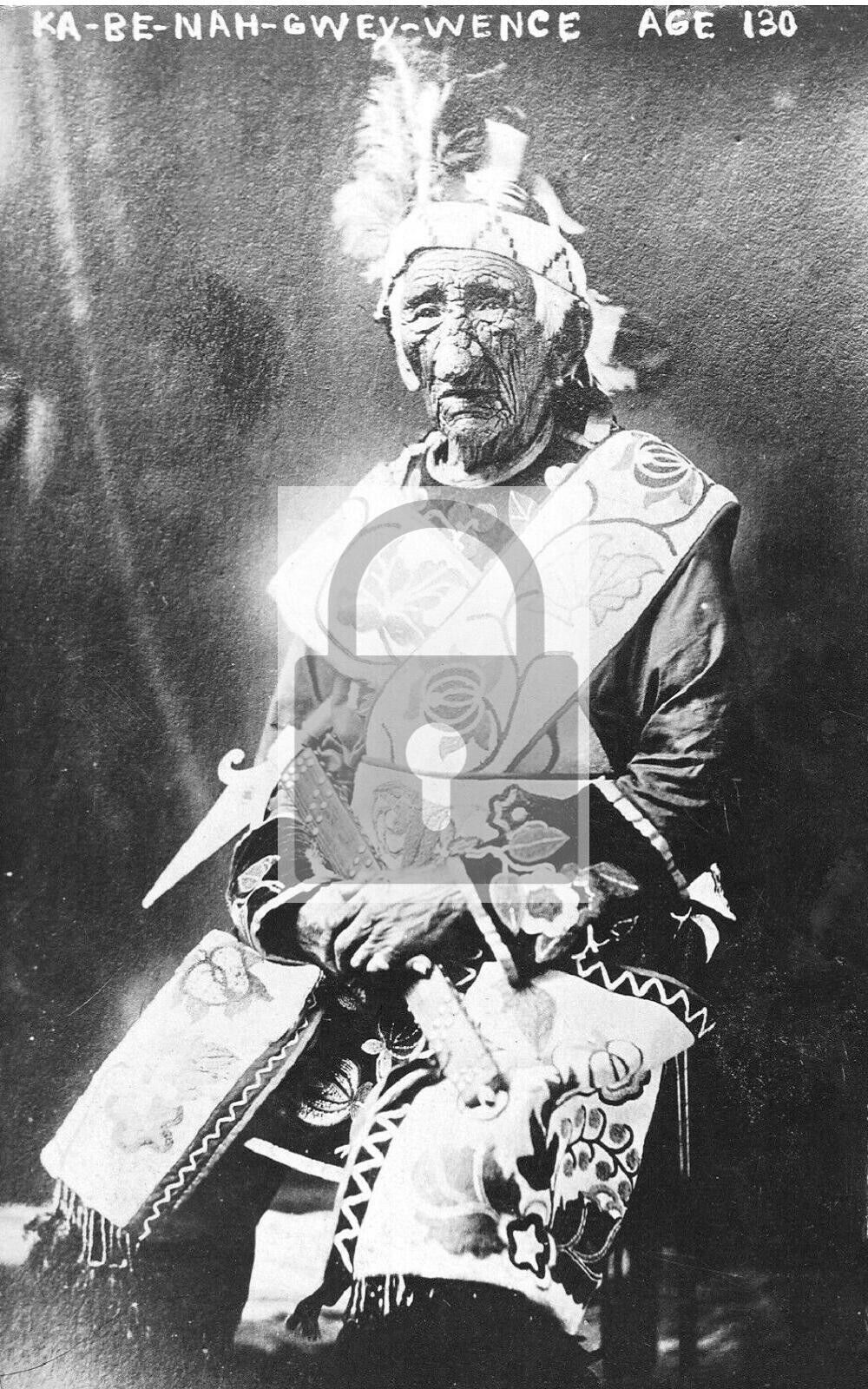 Chief John Smith Ojibwe Chippewa Indian Cass Lake Minnesota MN Postcard REPRINT