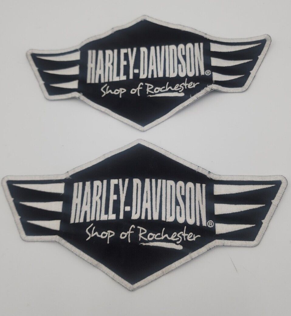 Set of 2 Harley-Davidson Shop of Rochester sew on patches