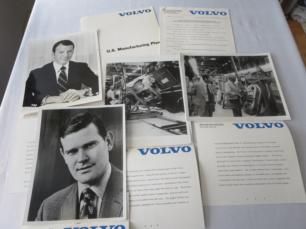 1973 - 1974 Volvo US Manufacturing Plant Press Kit Brochure Chesapeake Virginia 