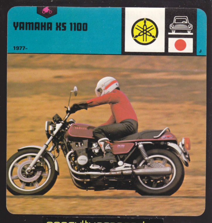 1977-1978 YAMAHA XS 1100 XS1100 Motorcycle Picture CARD