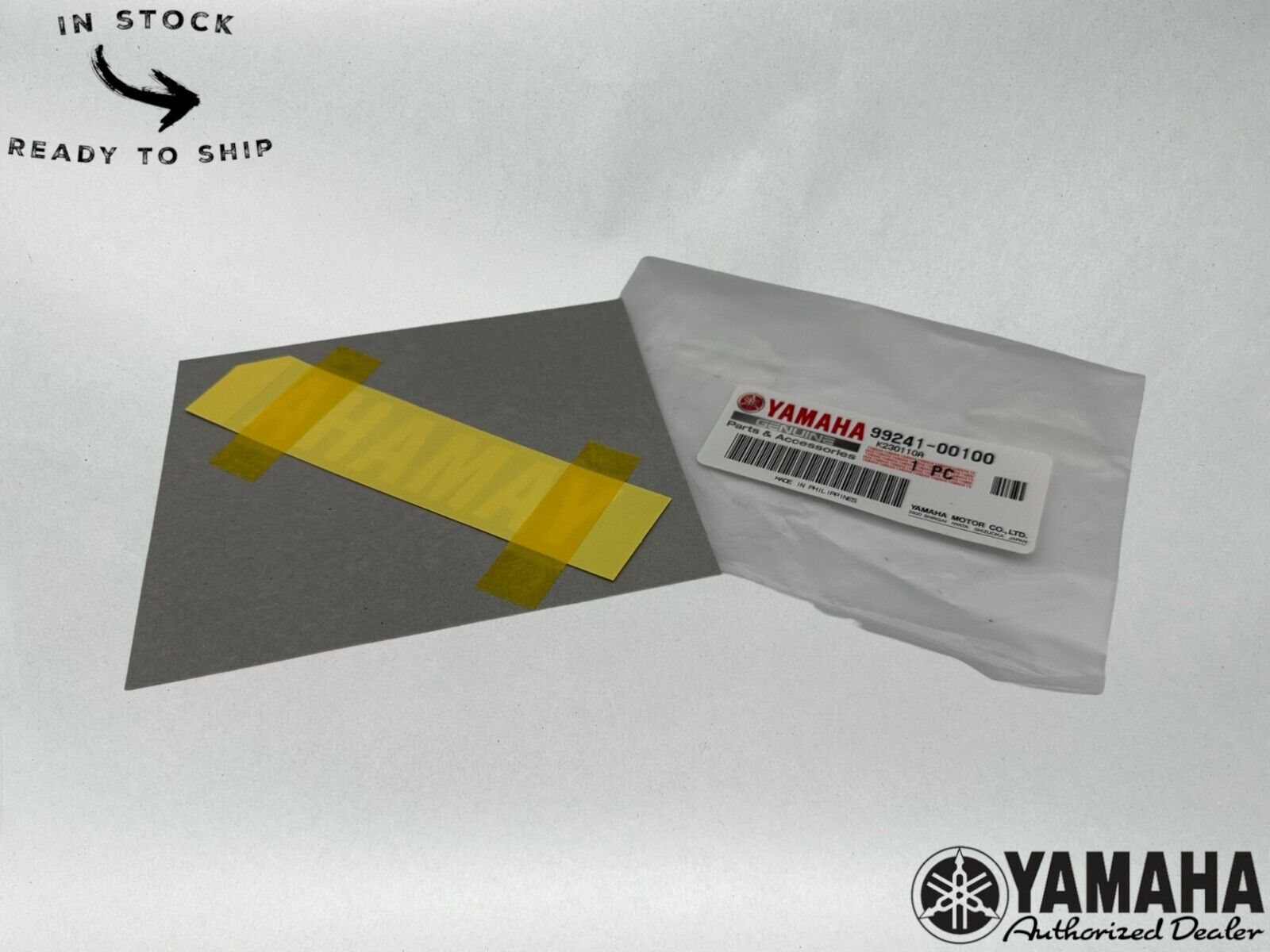 Yamaha Genuine OEM Yamaha Logo Emblem Vinyl Decal 99241-0010-00