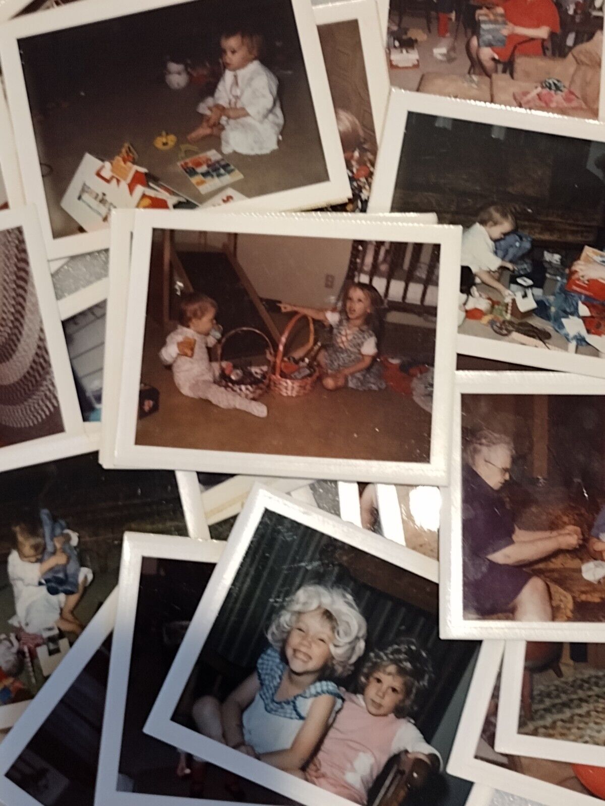 Lot Of 50 - Vintage Polaroid Photos Children & Family 1970's Color