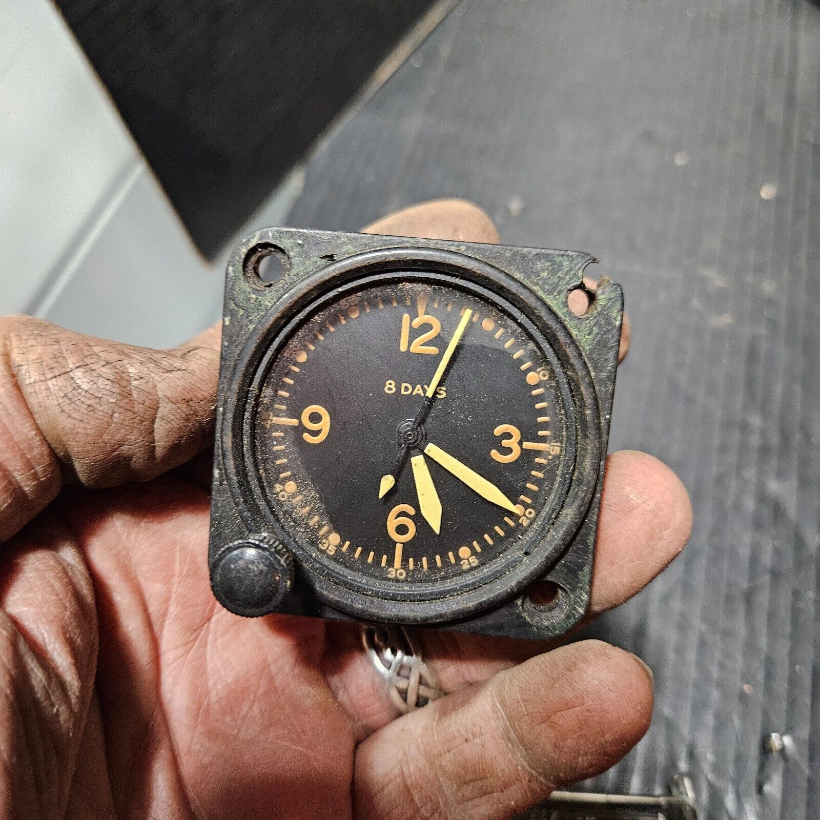 Vintage Aircraft 8 day Clock military?