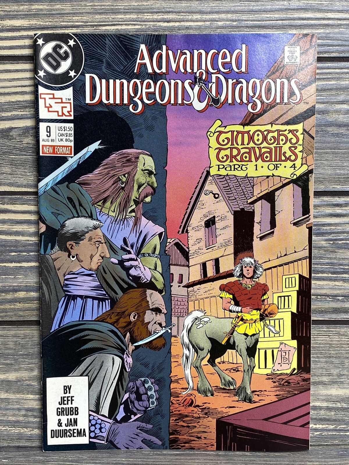 Vintage DC Comic Book Advanced Dungeons & Dragons No. 9 Timoths Travails 1989
